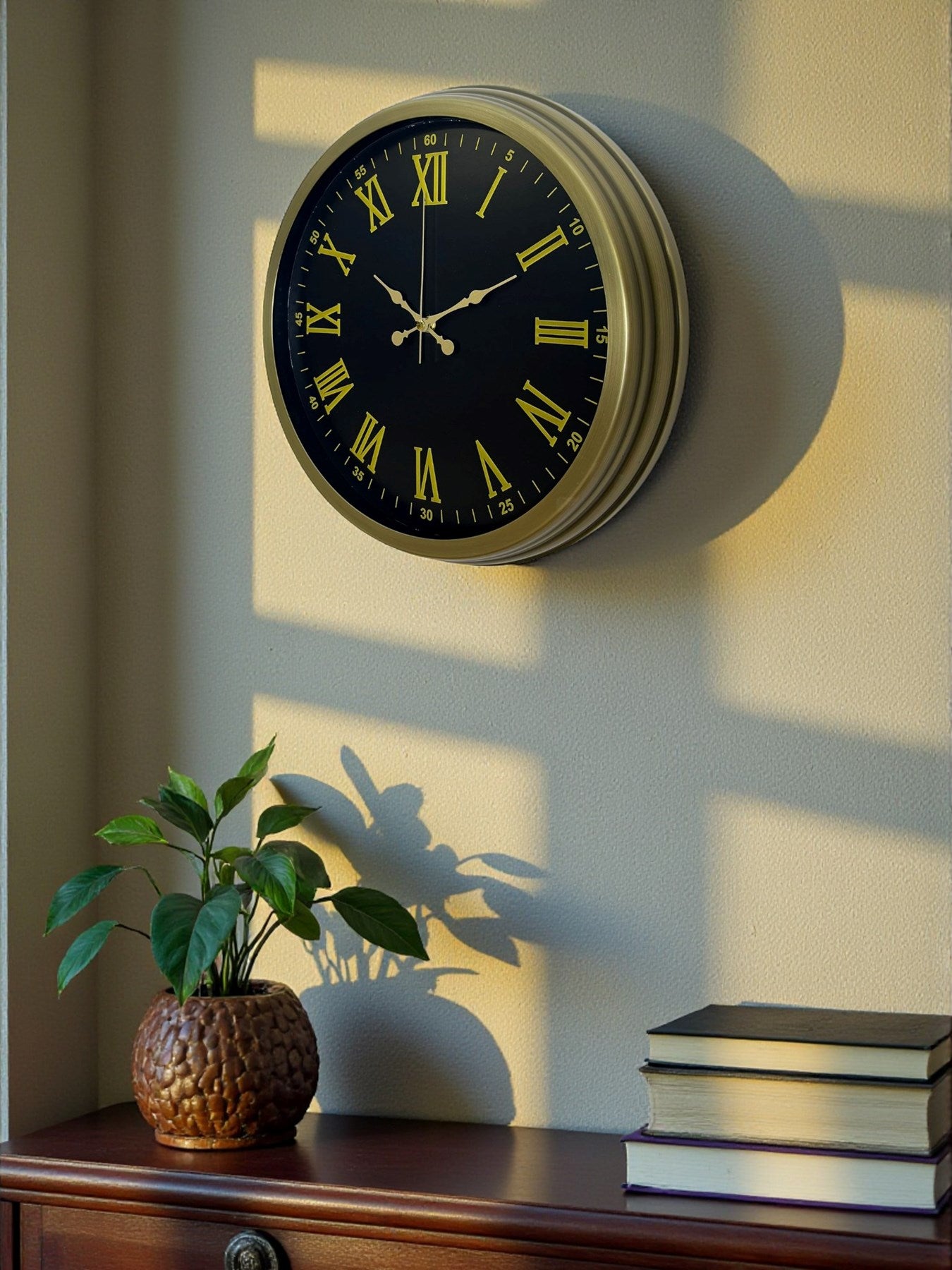 Zentime 40 Cm Metal Vintage Roma Rakamlı Duvar Saati