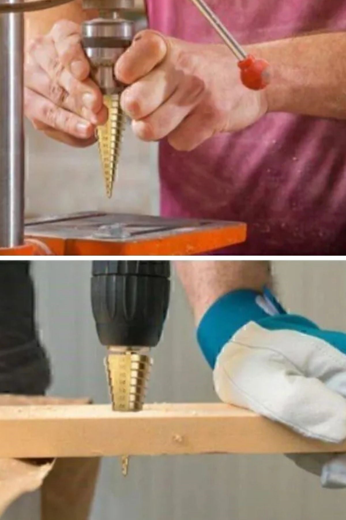 BUFFER® 3 Parça Kademeli Matkap Ucu Paslanmaz Uç Alüminyum Sac Demir Delme Seti