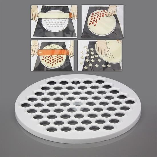 BUFFER® 61 Bölmeli Petek Şekilli Pratik Mantı Kesici  Açma Kalıbı Mantımatik