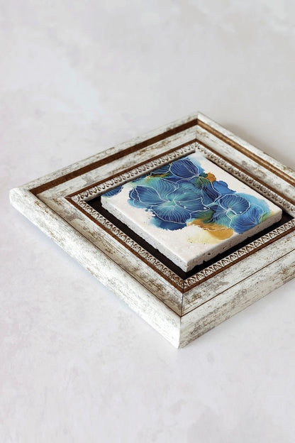 Soyut Çalışma Çerçeveli Taş Tablo , Çerçeveli Taş Duvar Dekoru-enkcrcvtbl-00165 20 cm