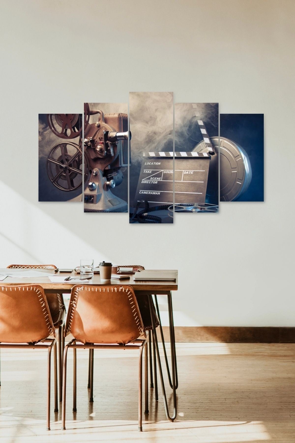 Kamera Motor Kayıt 5 Parçalı Mdf Tablo 60 x 100