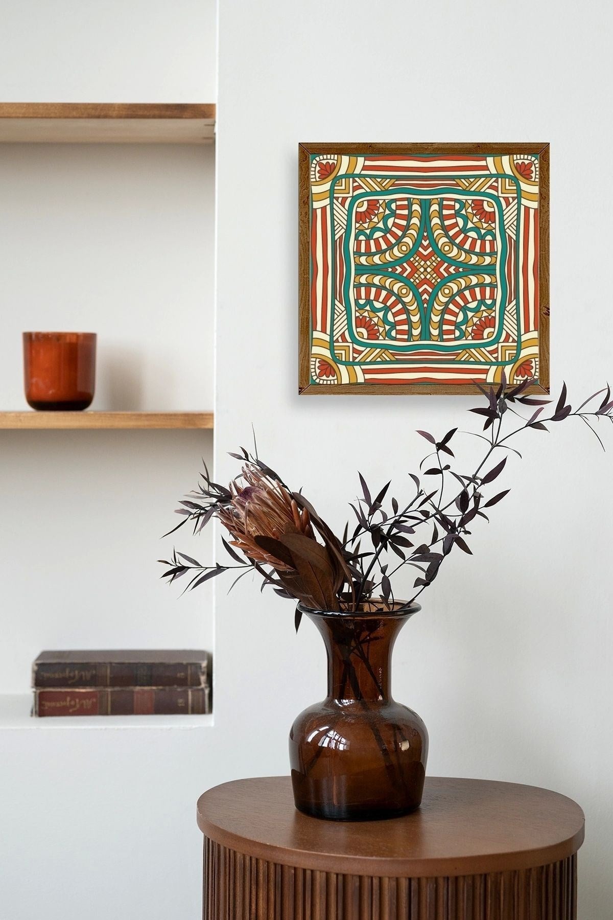 Motif Ahşap Çerçeveli Tablo 42 x 42