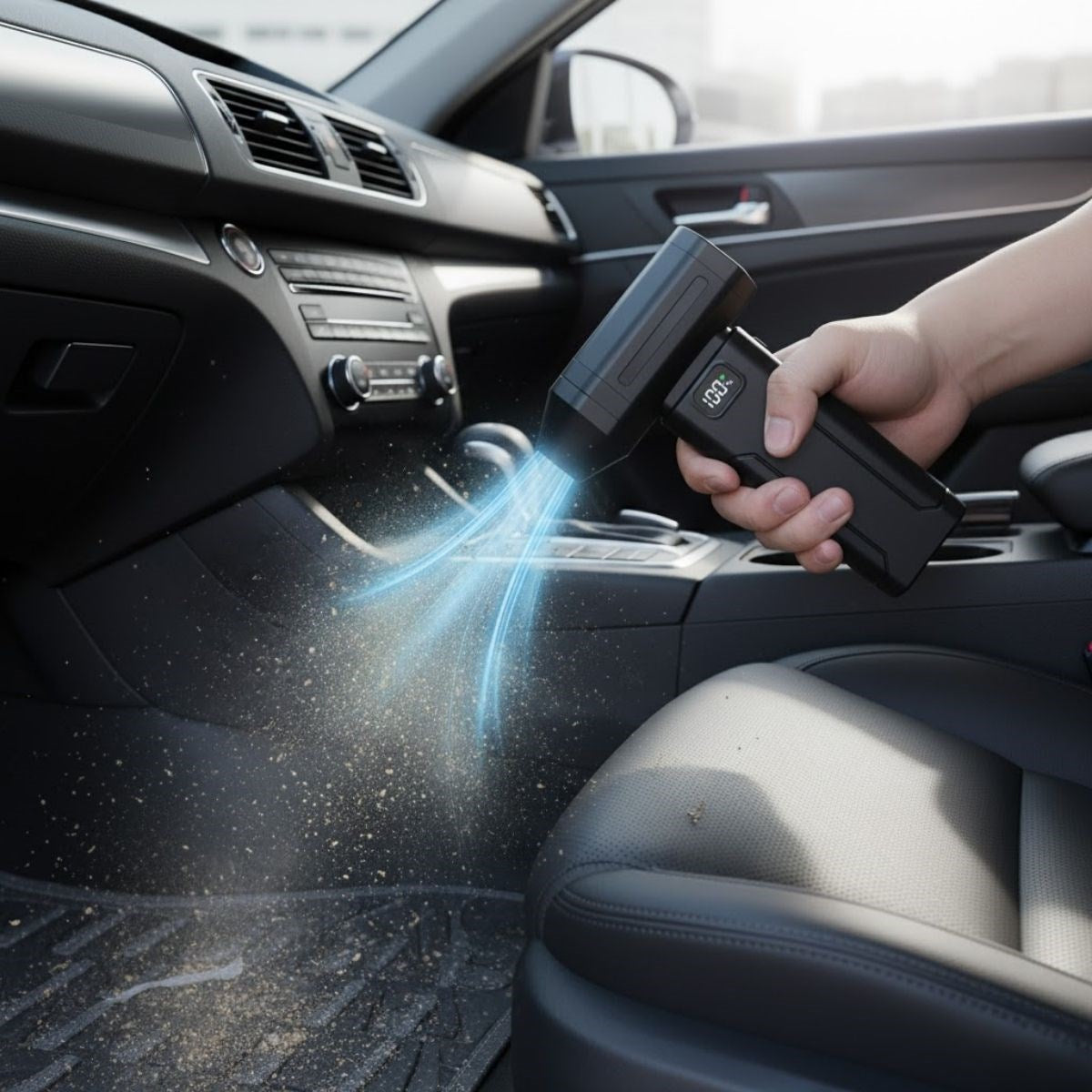 BUFFER® USB Şarjlı Güçlü Hava Üflemeli Toz Temizleyici Araç İçi, Klavye, PC ve Elektronik Cihaz Temizlik Cihazı X8 Jetfan