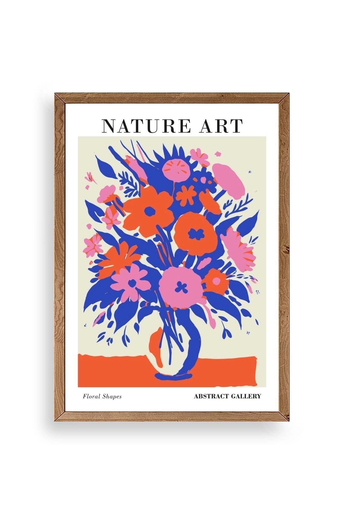 Çiçek Ahşap Çerçeveli Tablo 23 x 30