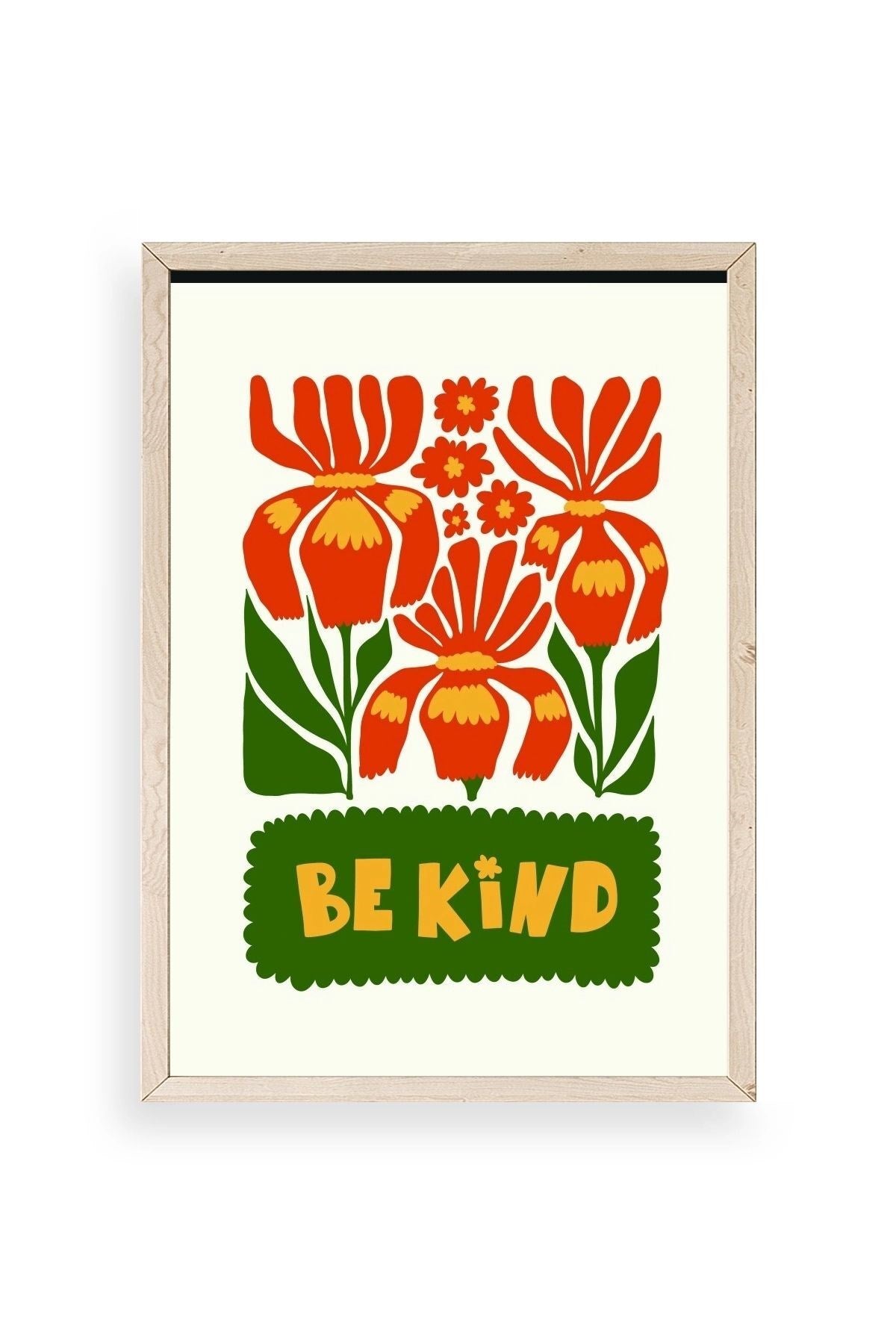 Motto Ahşap Çerçeveli Tablo 23 x 30