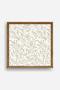 Yaprak Ahşap Çerçeveli Tablo 23 x 23