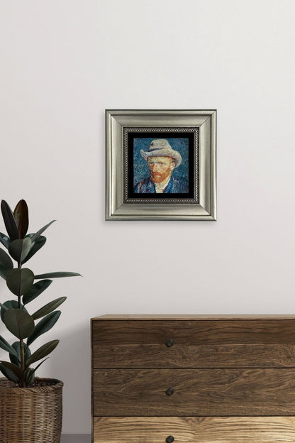 Van Gogh Çerçeveli Taş Tablo 20 cm