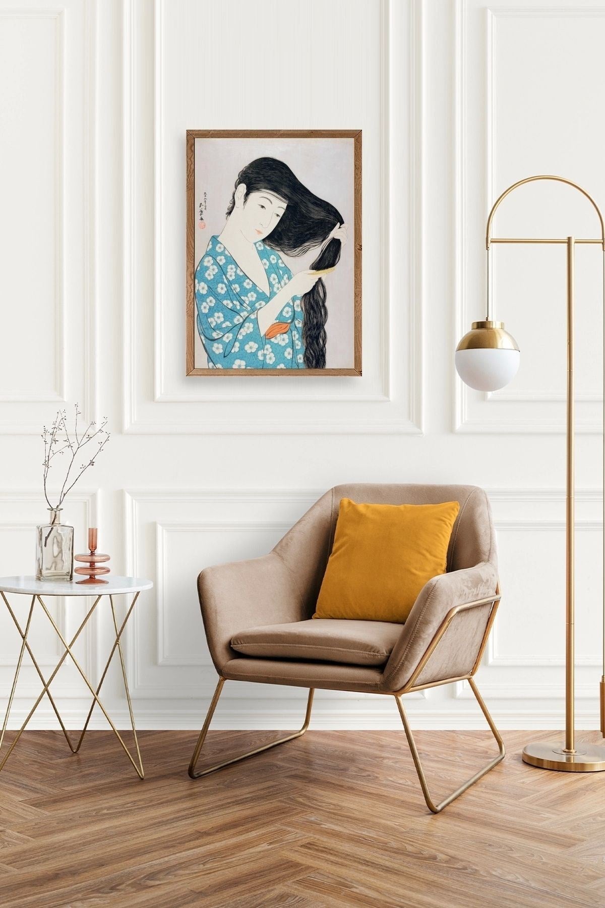 Hashiguchi Goyo Ahşap Çerçeveli Tablo 23 x 30