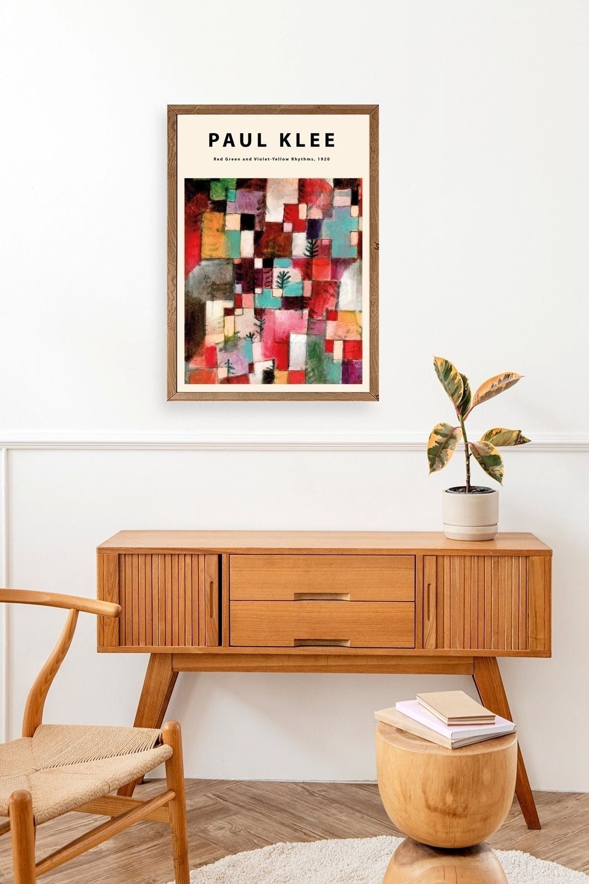 Paul Klee Ahşap Çerçeveli Tablo 50 x 70