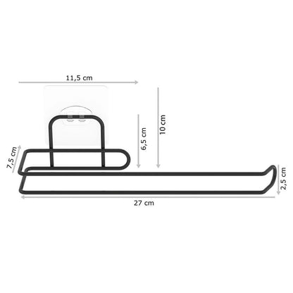 BUFFER® Kendiliğinden Yapışkanlı Krom Paslanmaz Metal Havlu Kağıtlık Aparatı