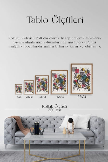 Welten Ahşap Çerçeveli Tablo 30 x 42