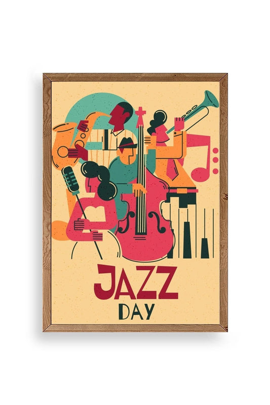 Jazz Ahşap Çerçeveli Tablo 50 x 70