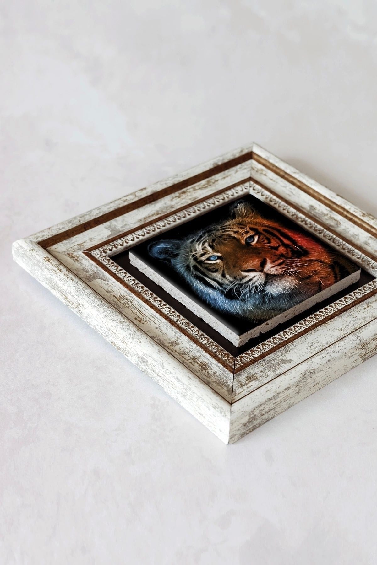 Çerçeveli Taş Tablo , Çerçeveli Taş Duvar Dekoru-enkcrcvtbl-00198 20 cm