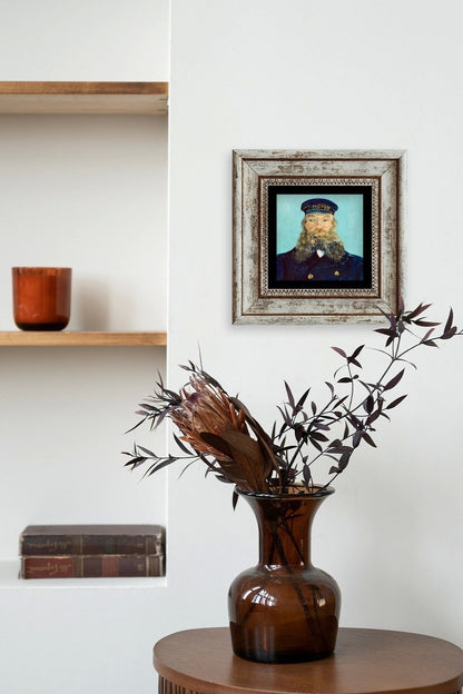 Van Gogh Çerçeveli Taş Tablo 20 cm