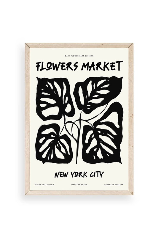 Yaprak Ahşap Çerçeveli Tablo 17 x 23