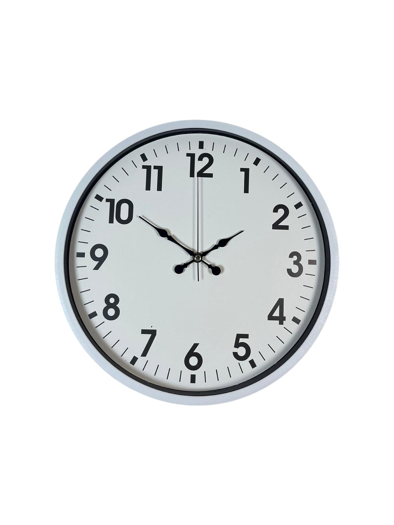 Zentime 36 Cm Beyaz Dekoratif Duvar Saati