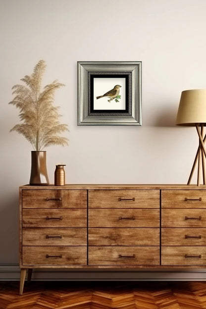 Serçe Çerçeveli Taş Tablo 20 cm