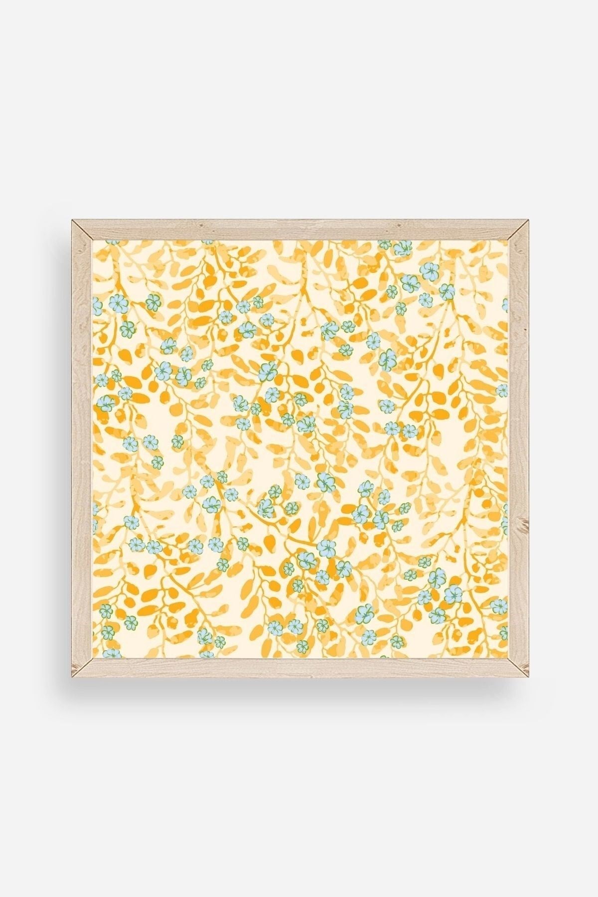 Çiçek Ahşap Çerçeveli Tablo 23 x 23