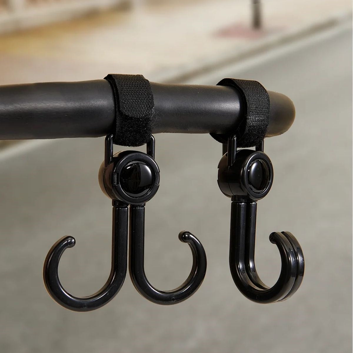 BUFFER® 2'li Bebek Arabası, Motor, Bisiklet Eşya Taşıma Aparatı Plastik Kanca