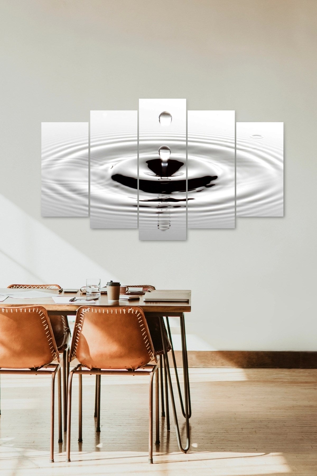 Damlalar 5 Parçalı Mdf Tablo 60 x 100