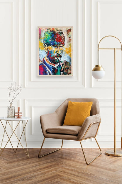 Atatürk Ahşap Çerçeveli Tablo 23 x 30