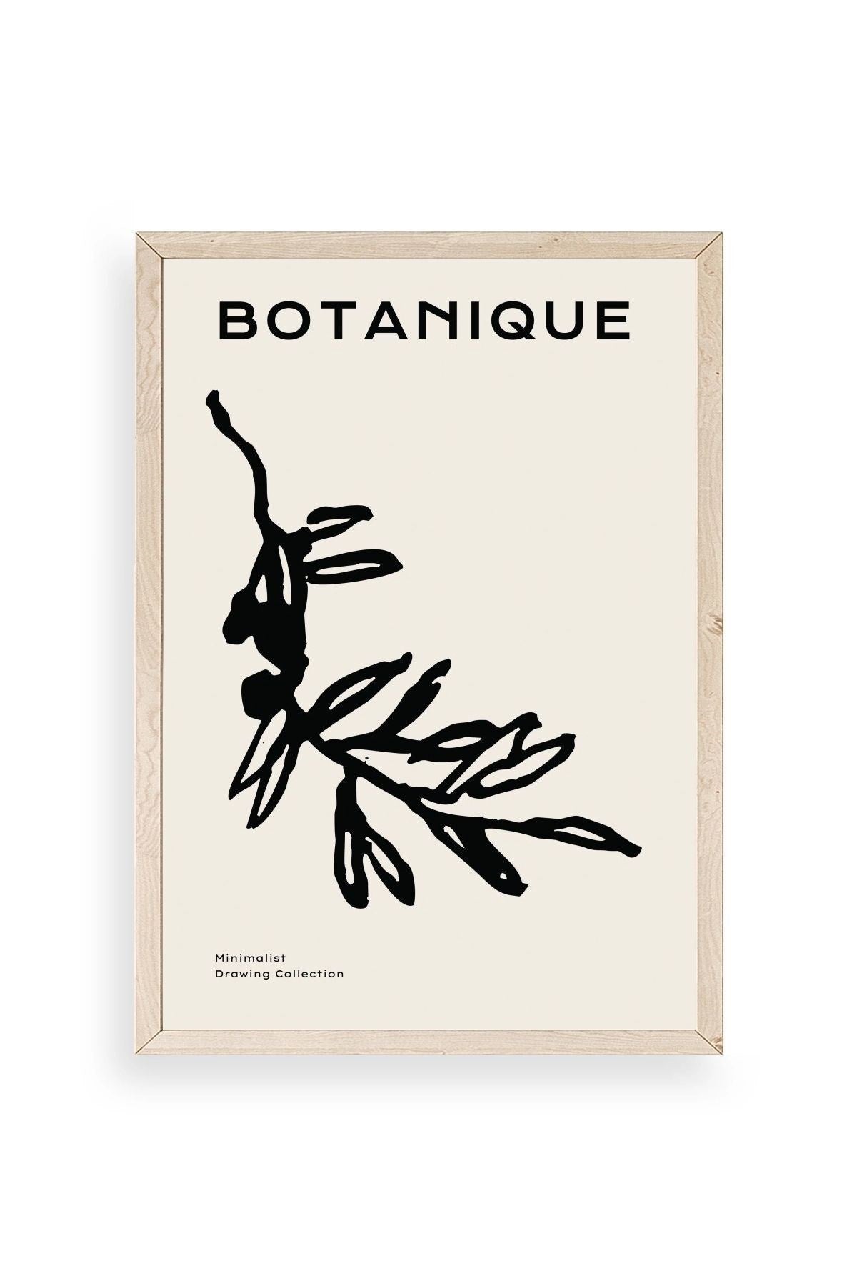 Yaprak Ahşap Çerçeveli Tablo 23 x 30