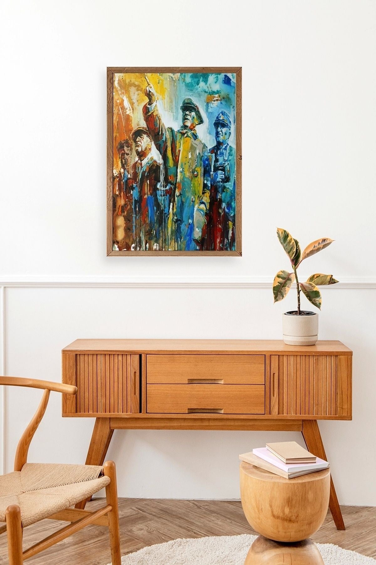 Atatürk Ahşap Çerçeveli Tablo 23 x 30