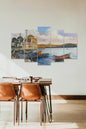 Şehir ve Deniz 5 Parçalı Mdf Tablo 60 x 100