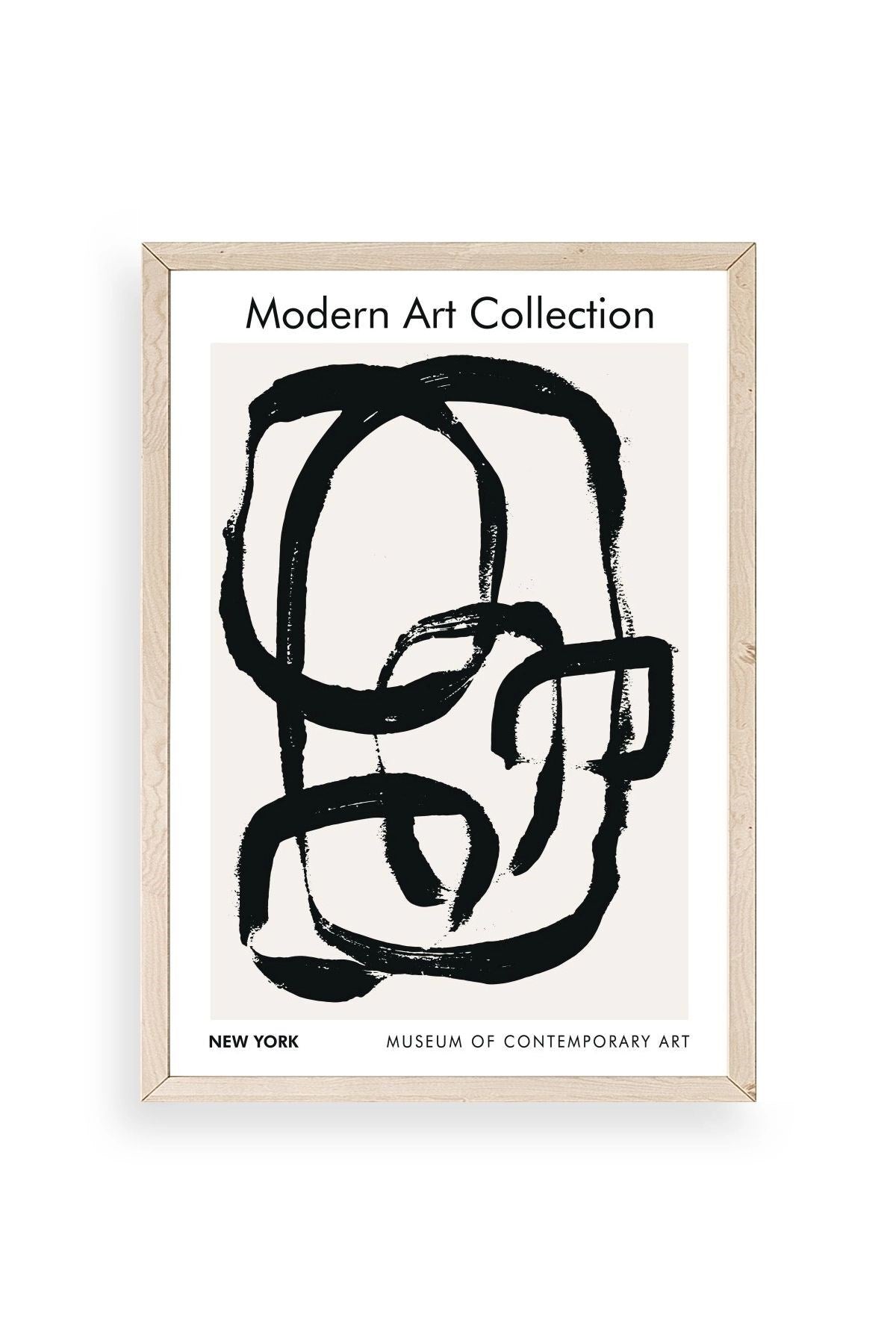 Modern Ahşap Çerçeveli Tablo 30 x 42