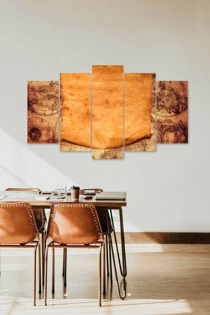 Pusula 5 Parçalı Mdf Tablo 60 x 100