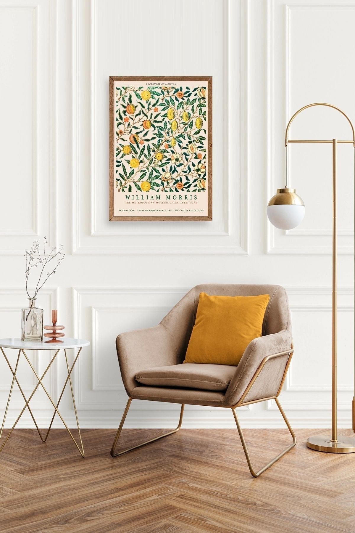 William Morris Ahşap Çerçeveli Tablo 23 x 30