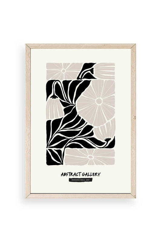 Çiçek Ahşap Çerçeveli Tablo 50 x 70