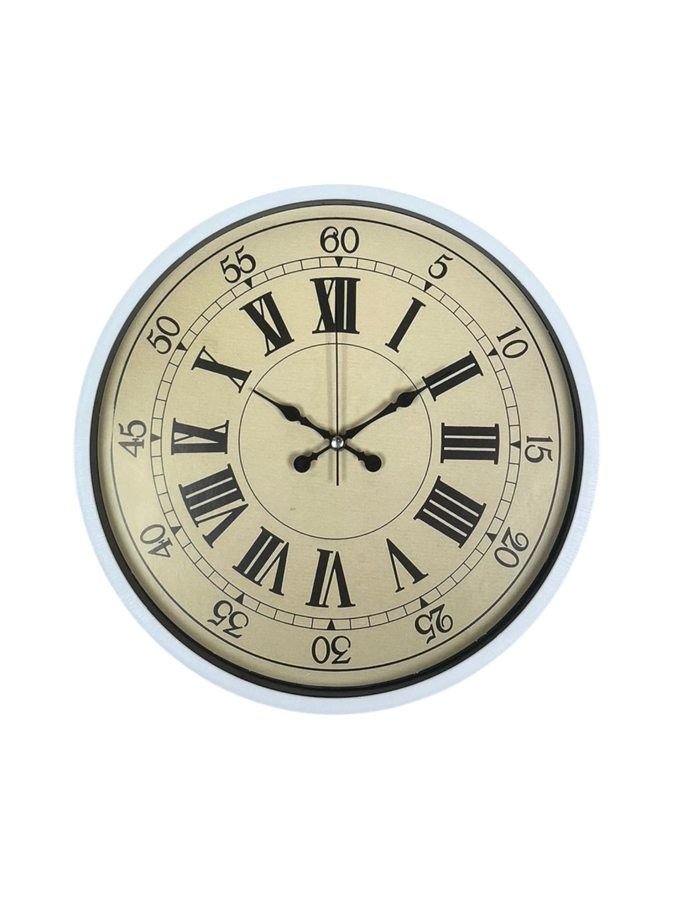 Zentime 36 Cm Beyaz Dekoratif Duvar Saati