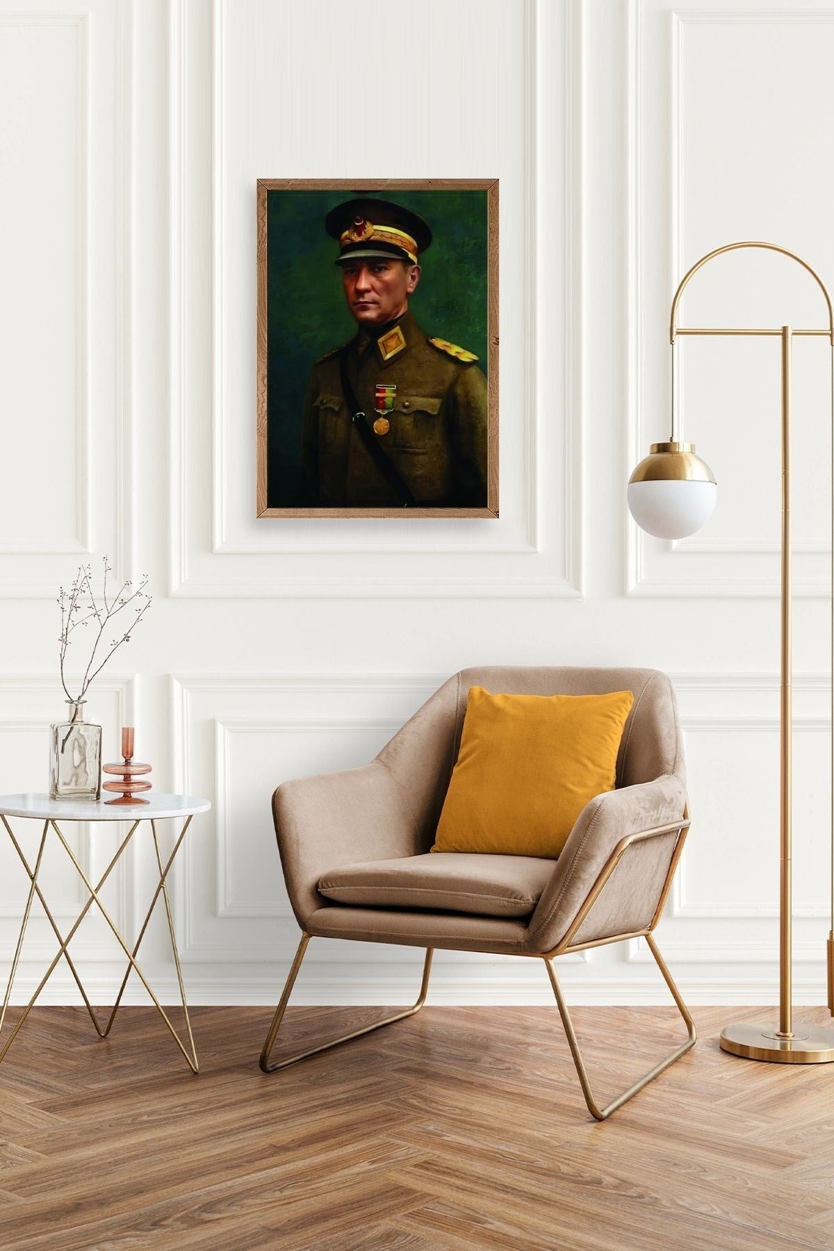 Atatürk Ahşap Çerçeveli Tablo 17 x 23