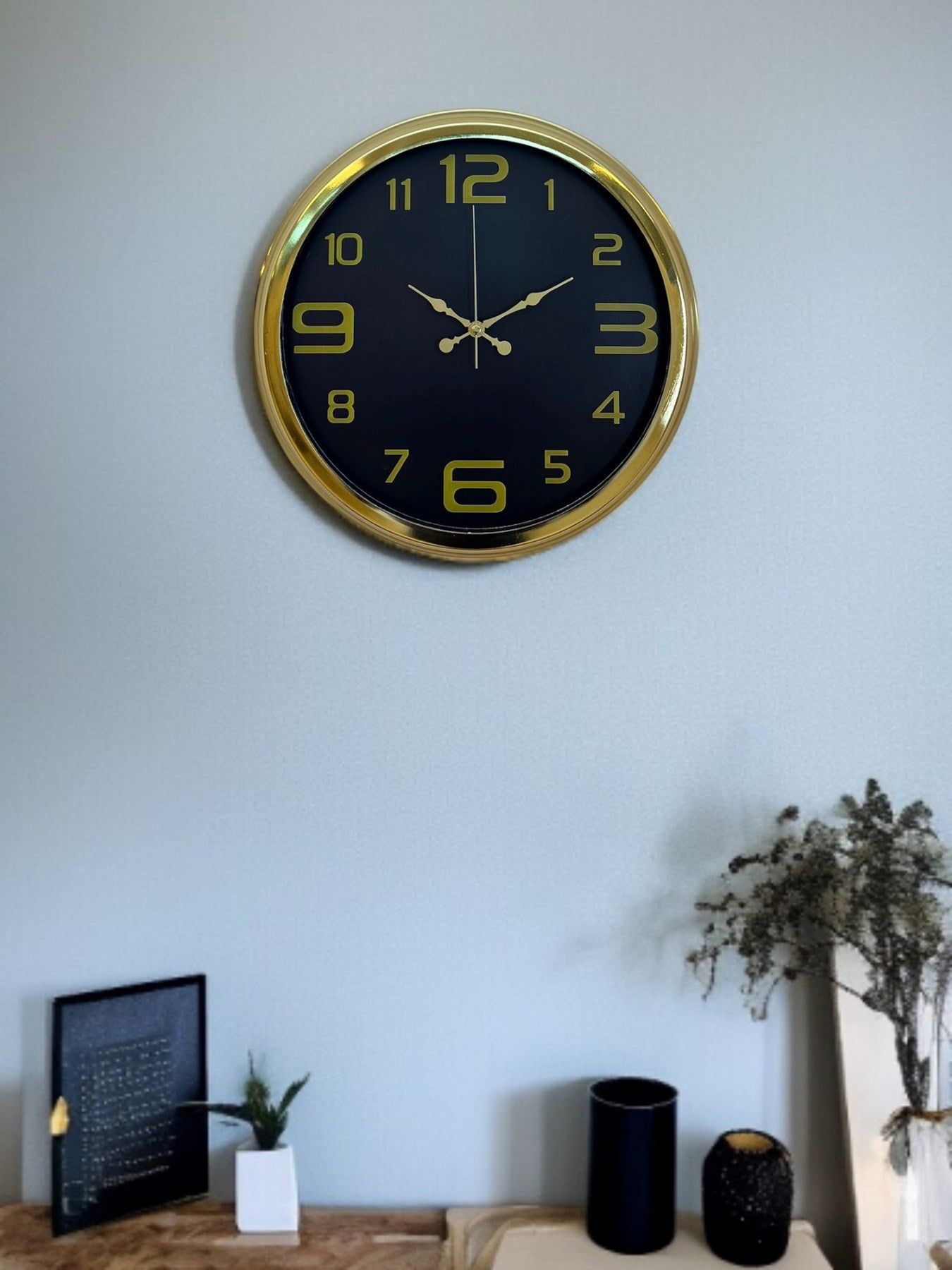 Zentime 40 Cm Gold Lüks Duvar Saati