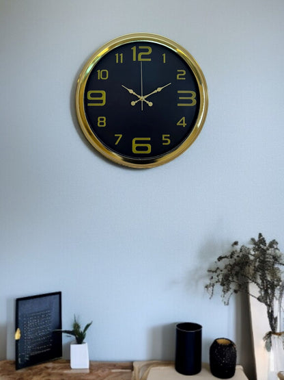 Zentime 40 Cm Gold Lüks Duvar Saati