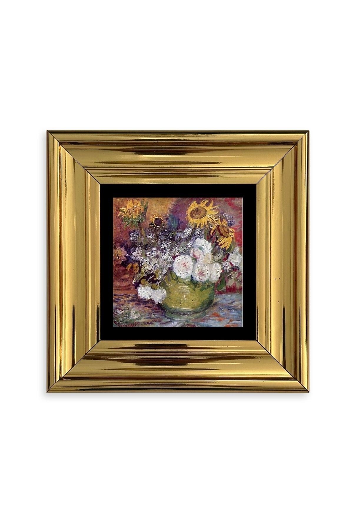 Van Gogh Çerçeveli Taş Tablo 20 cm