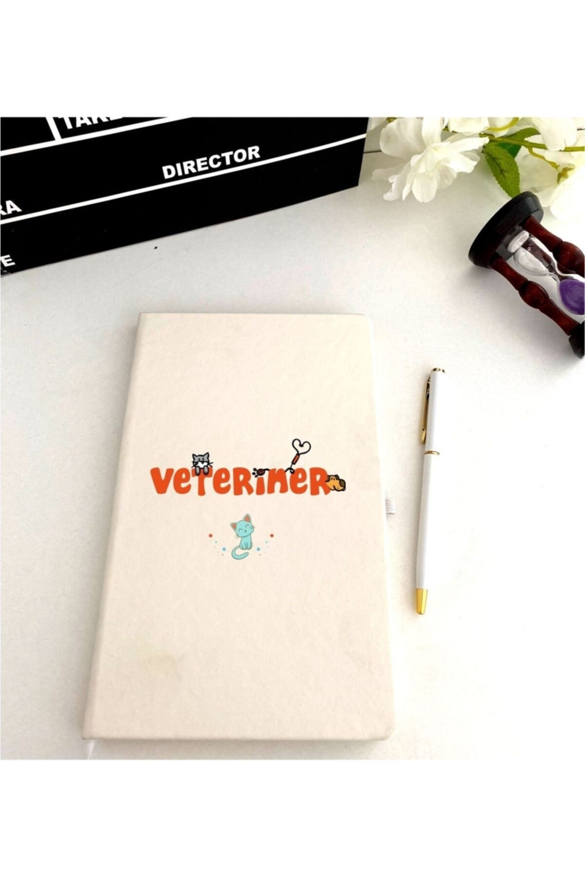 Veteriner Baskılı Defter Kalem Seti