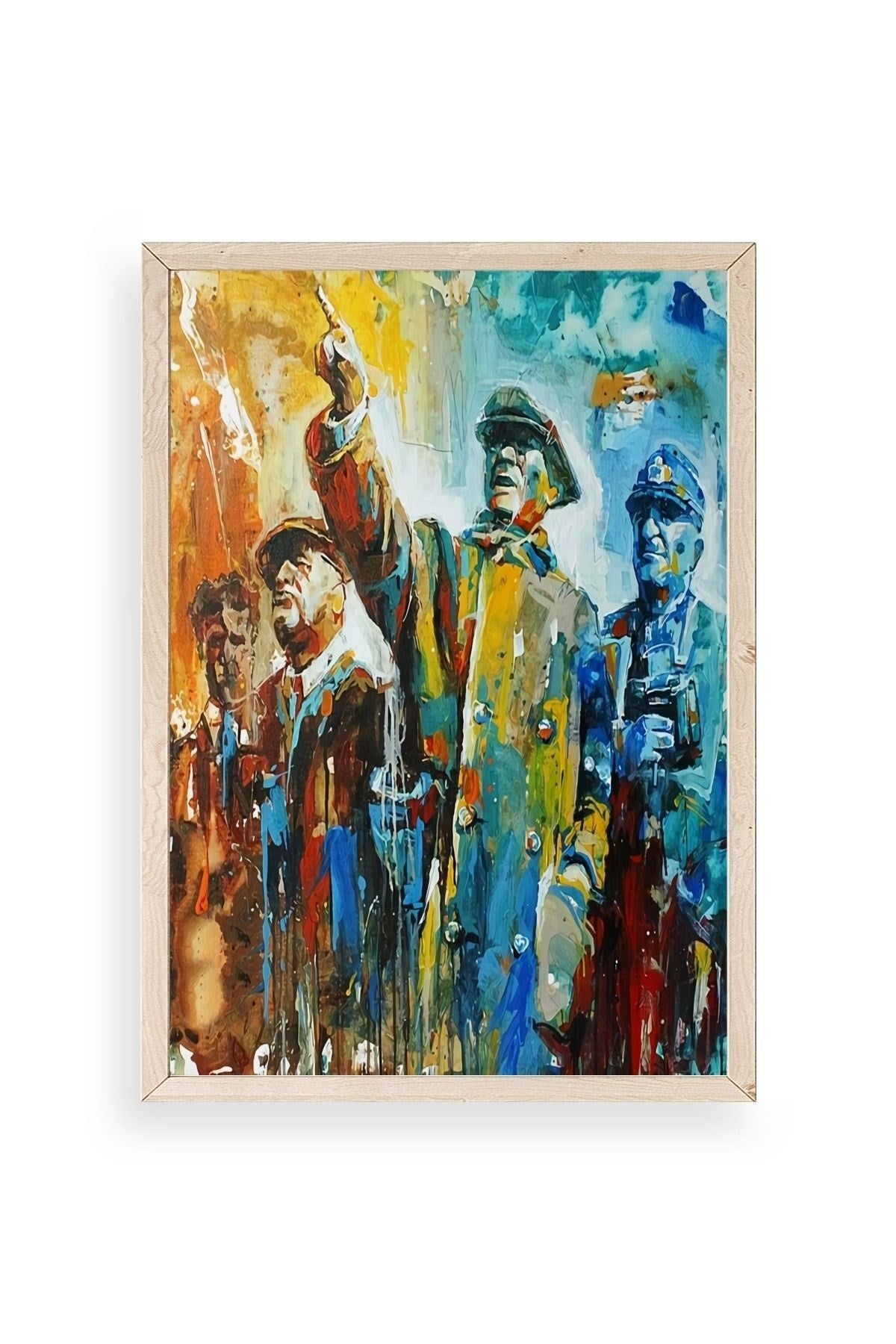 Atatürk Ahşap Çerçeveli Tablo 50 x 70