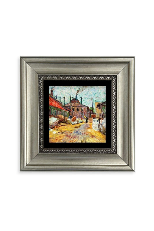 Van Gogh Çerçeveli Taş Tablo 20 cm