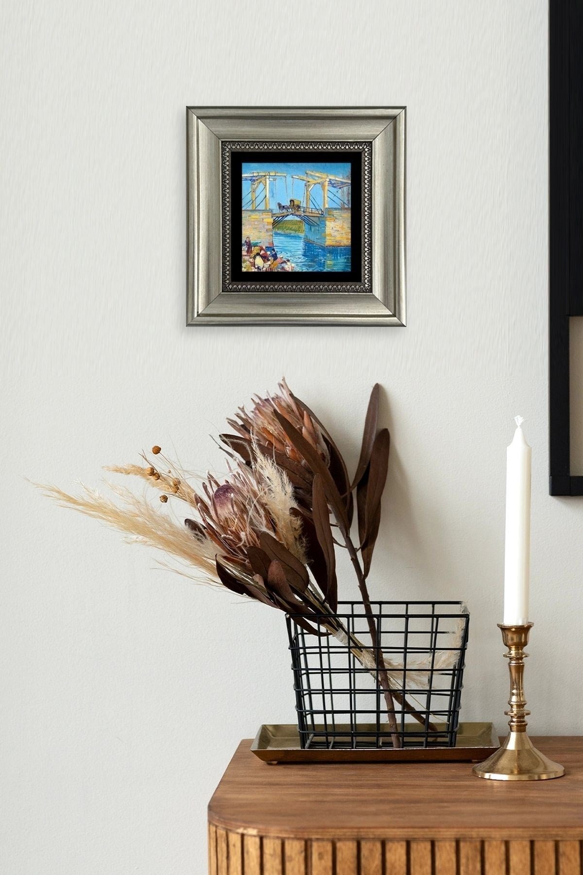 Köprü Çerçeveli Taş Tablo 20 cm