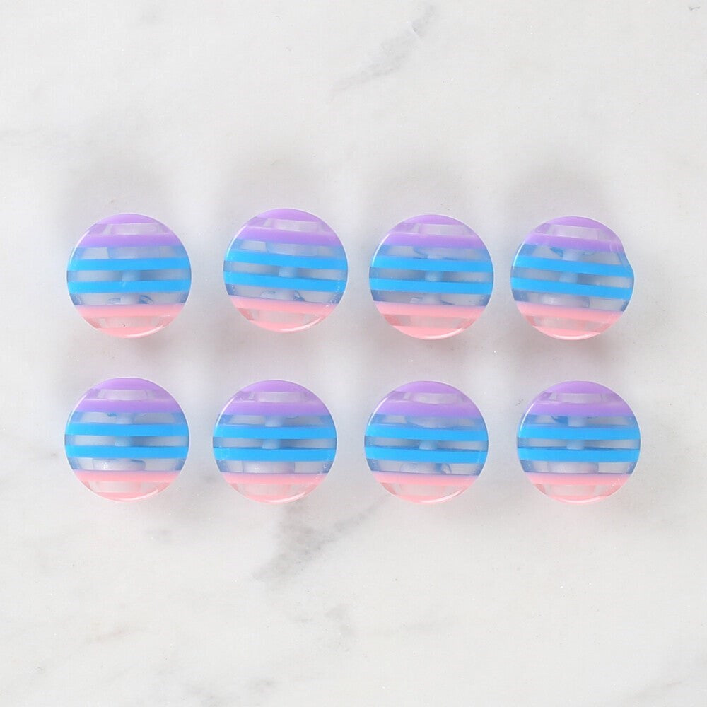 Loren Crafts 8'li Desenli Düğme - 1091