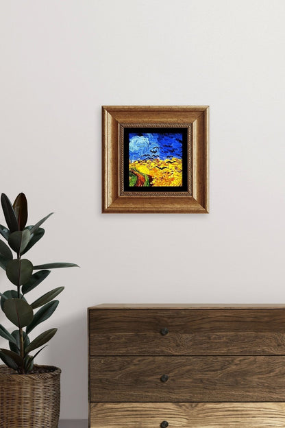 Van Gogh Çerçeveli Taş Tablo 20 cm