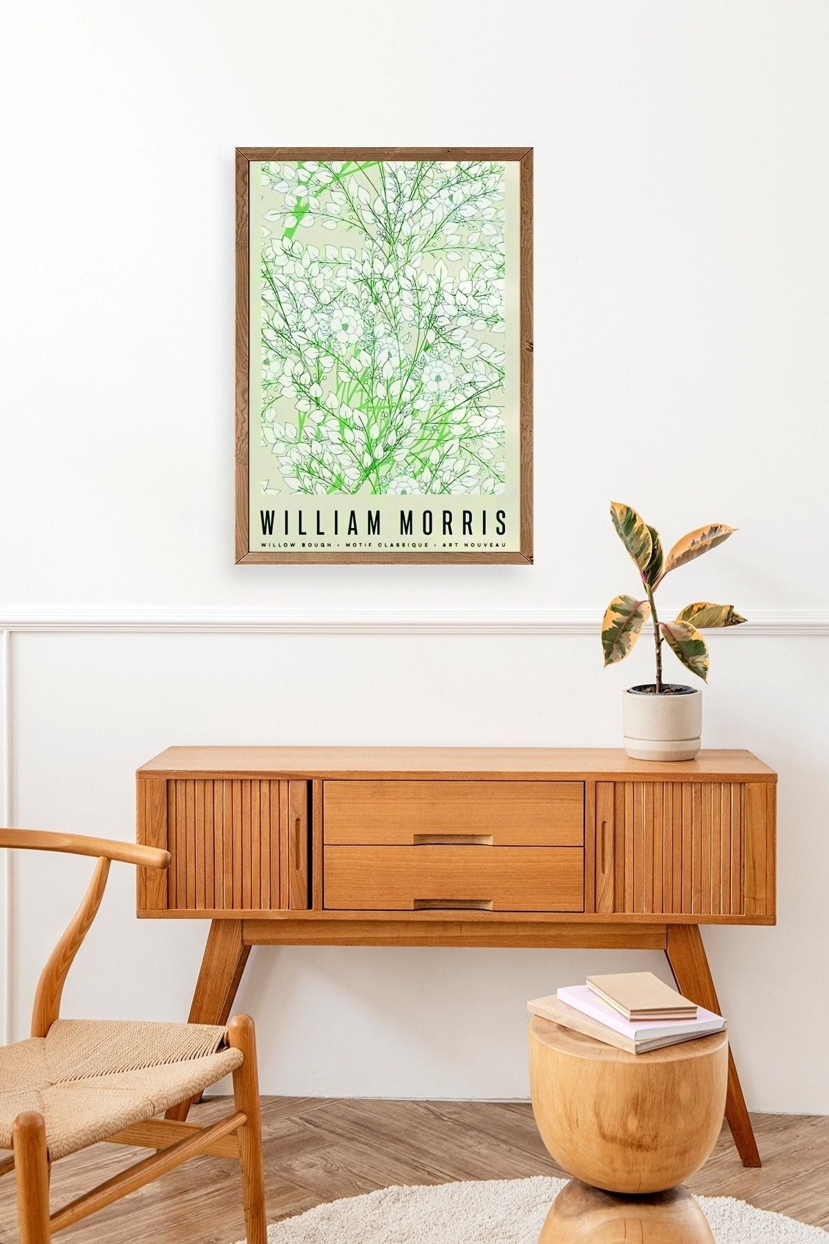 Çiçekler Ahşap Çerçeveli Tablo 50 x 70