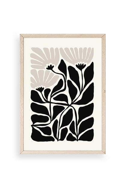 Çiçek Ahşap Çerçeveli Tablo 17 x 23