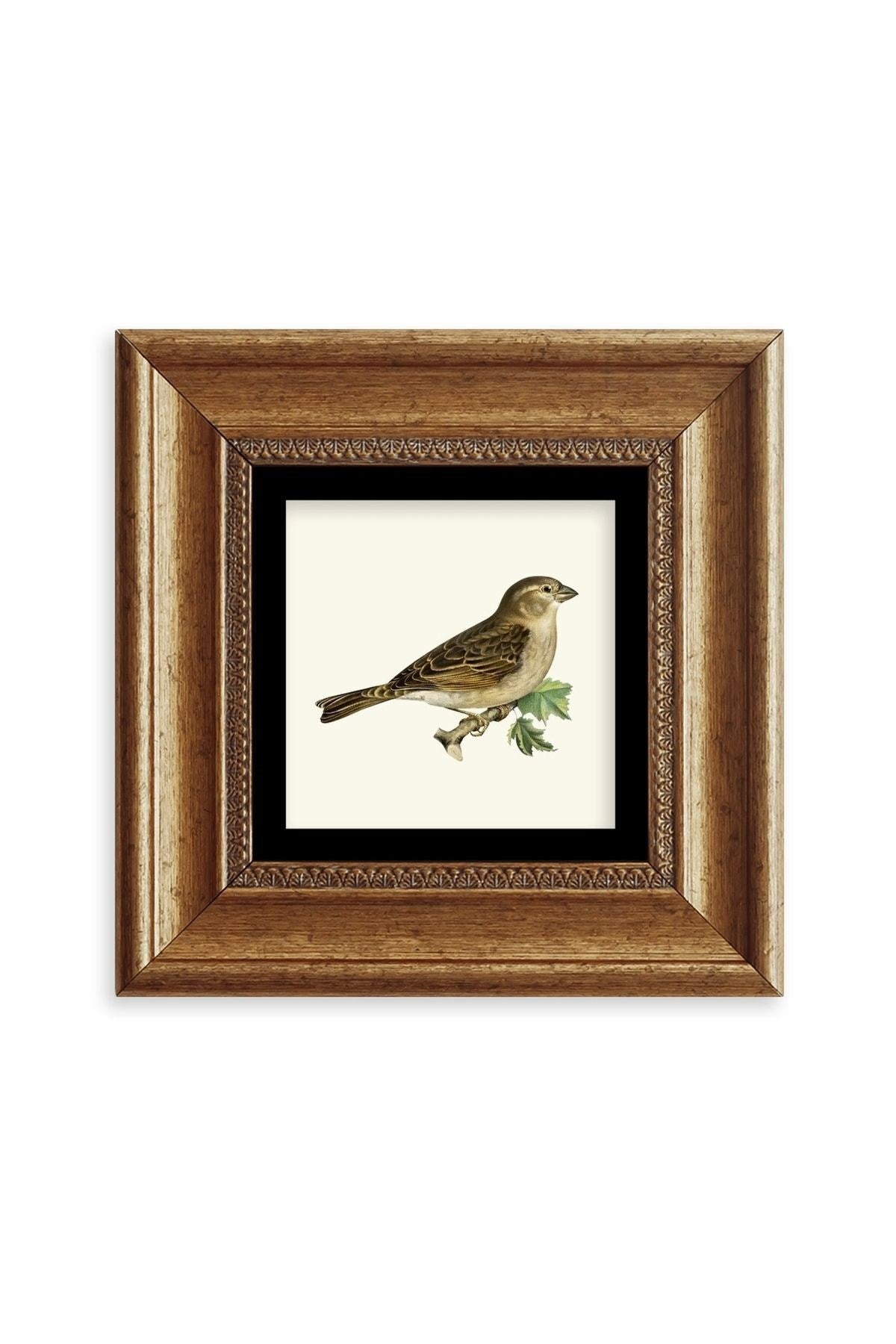 Serçe Çerçeveli Taş Tablo 20 cm