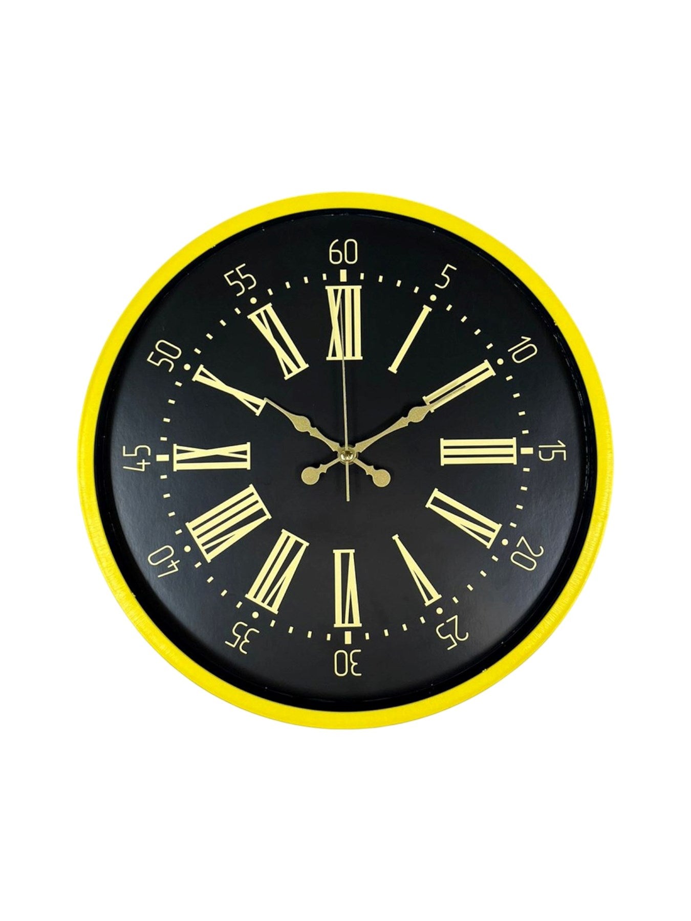 Zentime 36 Cm Sarı Dekoratif Duvar Saati