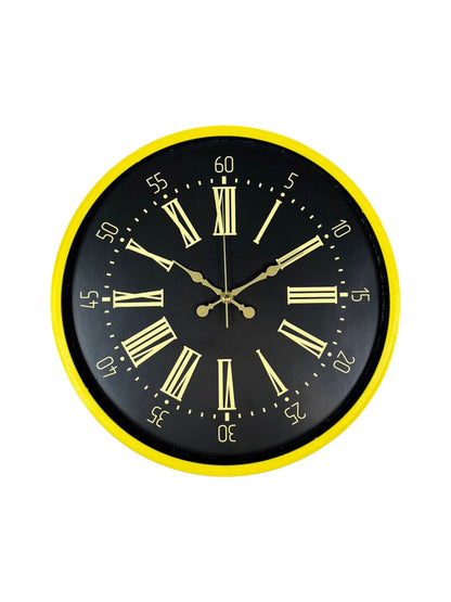 Zentime 36 Cm Sarı Dekoratif Duvar Saati