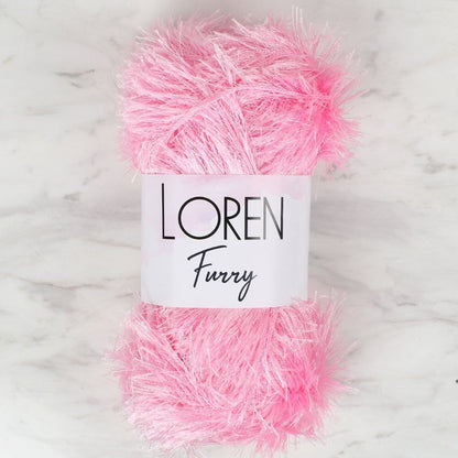Loren Furry Pembe El Örgü İpi - RF014 - 34049