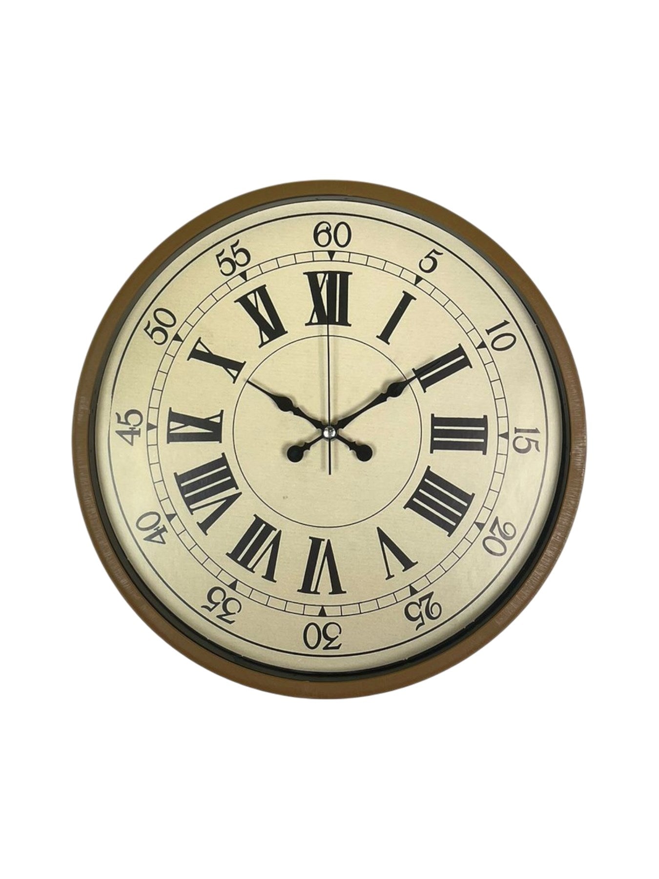 Zentime 36 Cm Kahverengi Dekoratif Duvar Saati